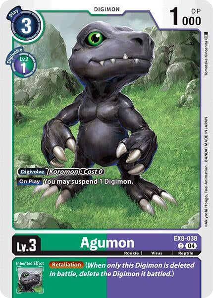 Image for Agumon - EX8-038 (EX8-038 C) (Chain of Liberation) (EX-08) - Digimon Card Game