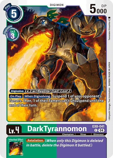 Image for DarkTyrannomon (EX8-041 C) (Chain of Liberation) (EX-08) - Digimon Card Game