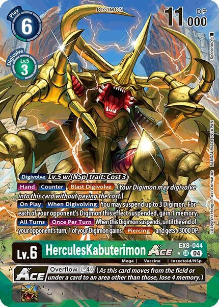 Image for HerculesKabuterimon ACE (Alternate Art) (EX8-044 SR) (Chain of Liberation) (EX-08) - Digimon Card Game