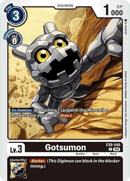 Image for Gotsumon (EX8-046 C) (Chain of Liberation) (EX-08) - Digimon Card Game