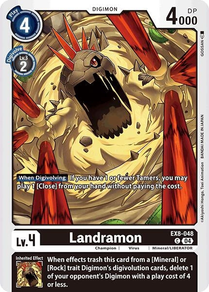 Image for Landramon (EX8-048 C) (Chain of Liberation) (EX-08) - Digimon Card Game