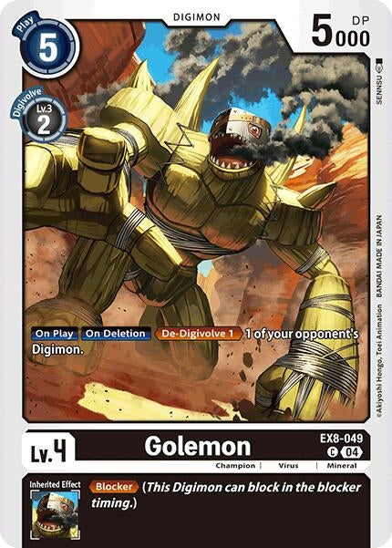 Image for Golemon (EX8-049 C) (Chain of Liberation) (EX-08) - Digimon Card Game