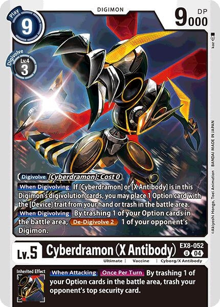 Image for Cyberdramon (X Antibody) (EX8-052 U) (Chain of Liberation) (EX-08) - Digimon Card Game