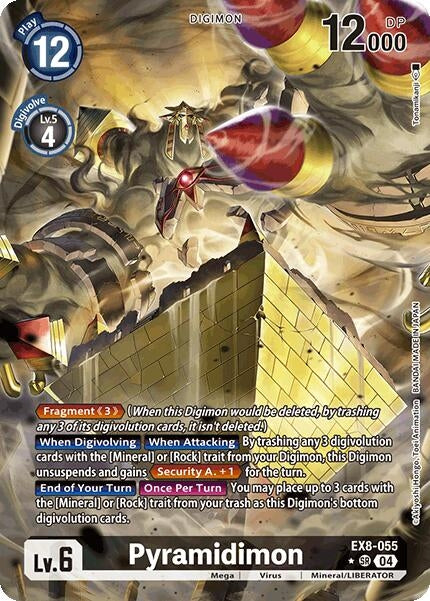 Image for Pyramidimon (Alternate Art) (EX8-055 SR) (Chain of Liberation) (EX-08) - Digimon Card Game