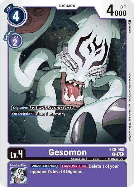 Image for Gesomon (EX8-058 C) (Chain of Liberation) (EX-08) - Digimon Card Game