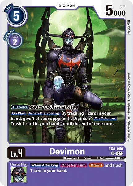 Image for Devimon (EX8-059 U) (Chain of Liberation) (EX-08) - Digimon Card Game