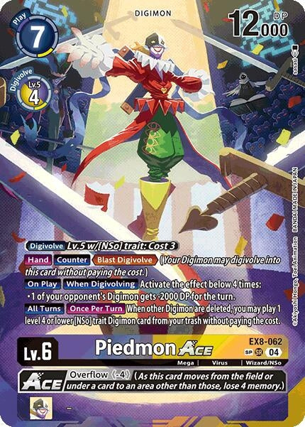 Image for Piedmon ACE (Textured) (EX8-062 SR) (Chain of Liberation) (EX-08) - Digimon Card Game
