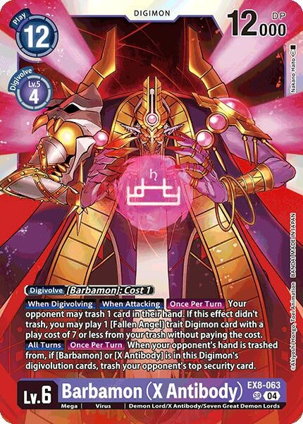 Image for Barbamon (X Antibody) (EX8-063 SR) (Chain of Liberation) (EX-08) - Digimon Card Game