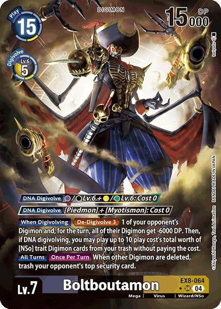 Image for Boltboutamon (Alternate Art) (EX8-064 SR) (Chain of Liberation) (EX-08) - Digimon Card Game