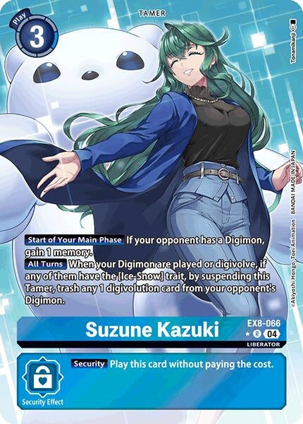 Image for Suzune Kazuki (Alternate Art) (EX8-066 R) (Chain of Liberation) (EX-08) - Digimon Card Game