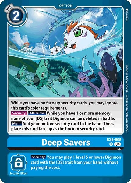 Image for Deep Savers (EX8-068 U) (Chain of Liberation) (EX-08) - Digimon Card Game