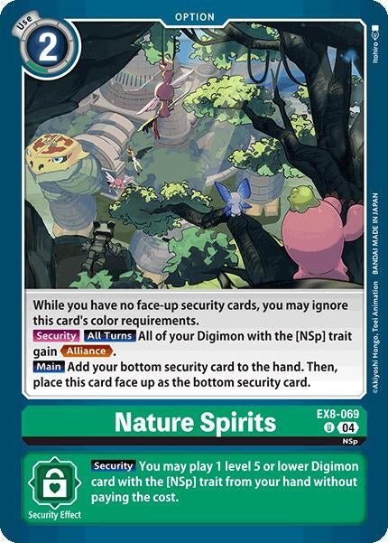 Image for Nature Spirits (EX8-069 U) (Chain of Liberation) (EX-08) - Digimon Card Game