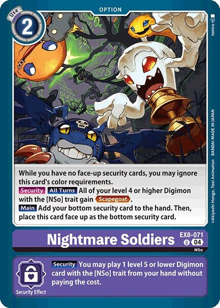 Image for Nightmare Soldiers (EX8-071 U) (Chain of Liberation) (EX-08) - Digimon Card Game