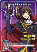 Image for Lelouch Lamperouge (Release Event Winner) (UEPR/CGH-1-016) [UE04BT: Code Geass: Lelouch of the Rebellion Release Event Cards]