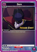 Image for Zero (UEPR/CGH-1-009) [UE04BT: Code Geass: Lelouch of the Rebellion Release Event Cards]
