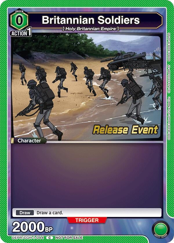 Image for Britannian Soldiers (UEPR/CGH-1-044) [UE04BT: Code Geass: Lelouch of the Rebellion Release Event Cards]
