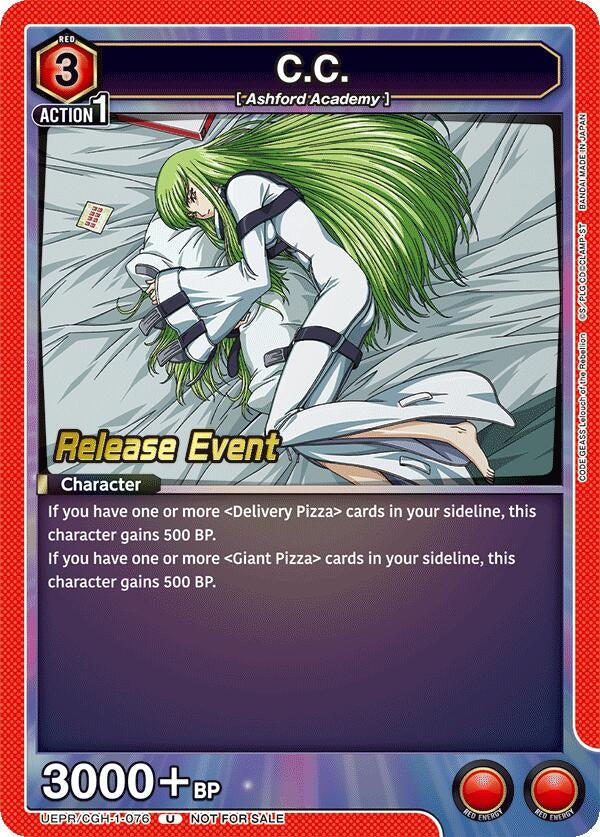 Image for C.C. (076) (UEPR/CGH-1-076) [UE04BT: Code Geass: Lelouch of the Rebellion Release Event Cards]