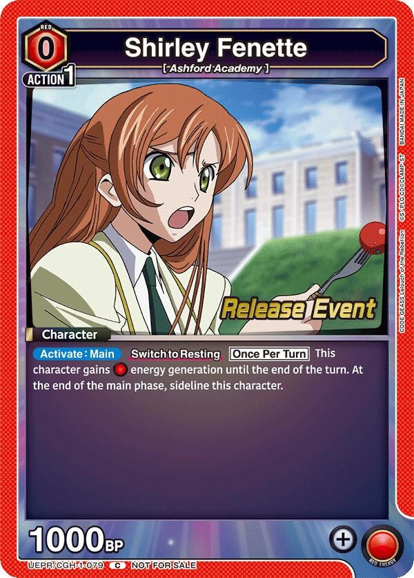 Image for Shirley Fenette (079) (UEPR/CGH-1-079) [UE04BT: Code Geass: Lelouch of the Rebellion Release Event Cards]