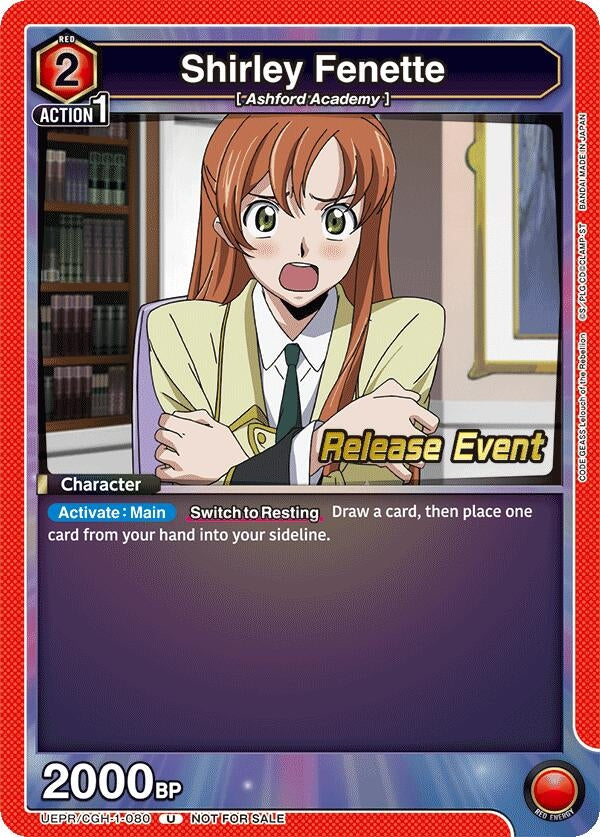 Image for Shirley Fenette (080) (UEPR/CGH-1-080) [UE04BT: Code Geass: Lelouch of the Rebellion Release Event Cards]