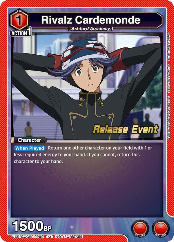 Image for Rivalz Cardemonde (UEPR/CGH-1-089) [UE04BT: Code Geass: Lelouch of the Rebellion Release Event Cards]