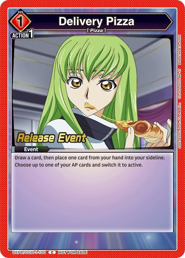 Image for Delivery Pizza (UEPR/CGH-1-100) [UE04BT: Code Geass: Lelouch of the Rebellion Release Event Cards]