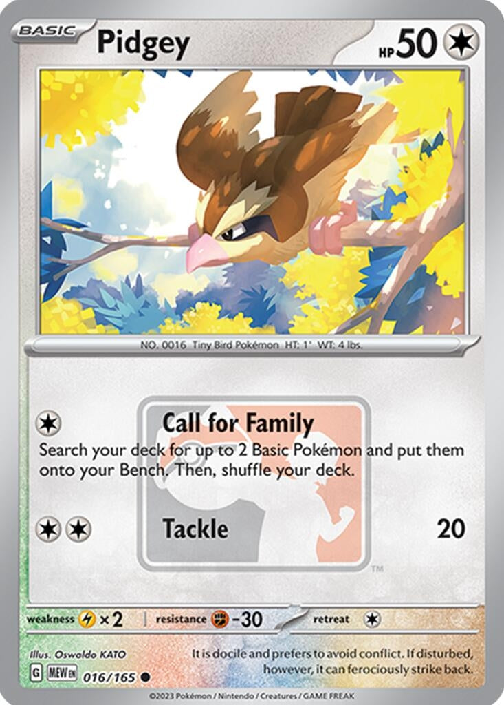 Image for Pidgey - 016/165 (League Promo) (016/165) [PR]