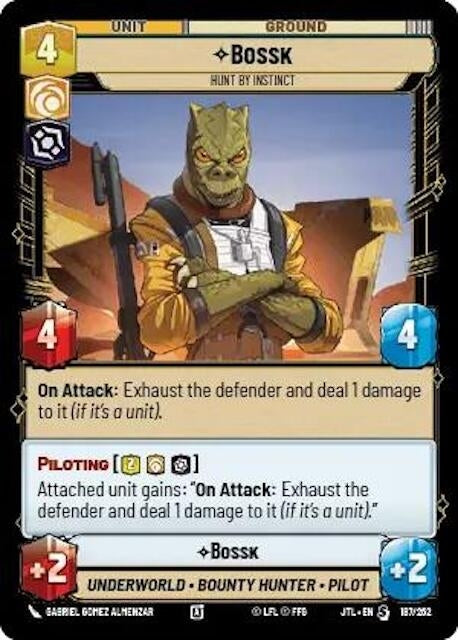 Image for Bossk - Hunt By Instict (187/257) [JTL]