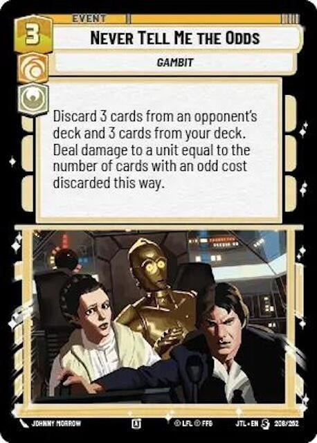 Image for Never Tell Me the Odds (208/257) [JTL]