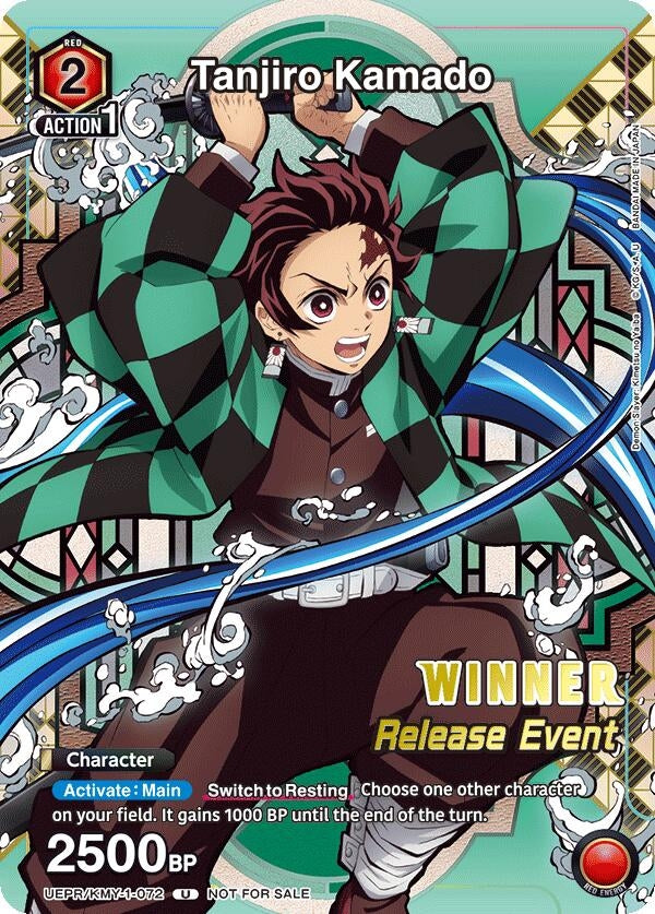 Image for Tanjiro Kamado (Release Event Winner) (UEPR/KMY-1-072) [UE05BT: Demon Slayer: Kimetsu no Yaiba Release Event Cards]