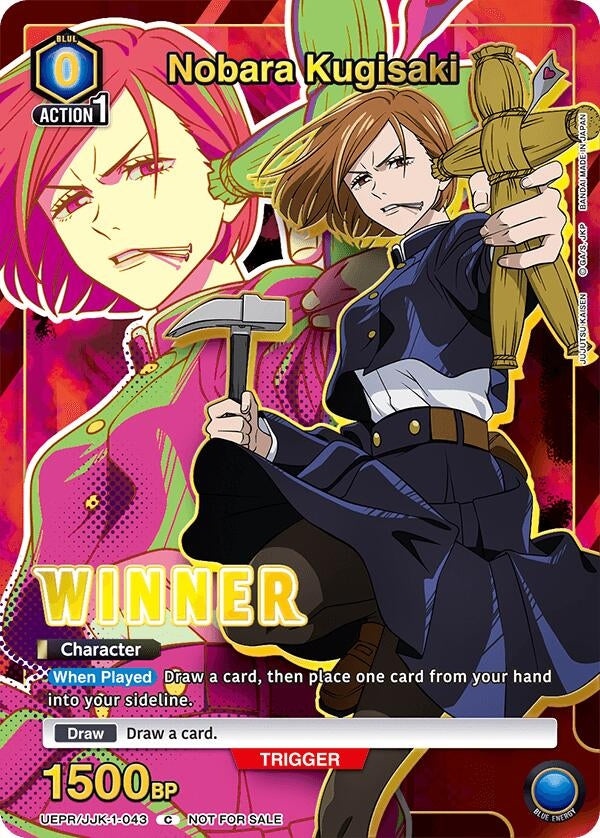 Image for Nobara Kugisaki (043) (Winner) (UEPR/JJK-1-043) [Union Arena Promotion Cards]
