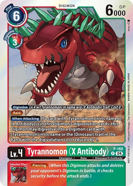 Image for Tyrannomon (X Antibody) (-Chain of Liberation- Upgrade Pack (P-160 P) [D-PR]