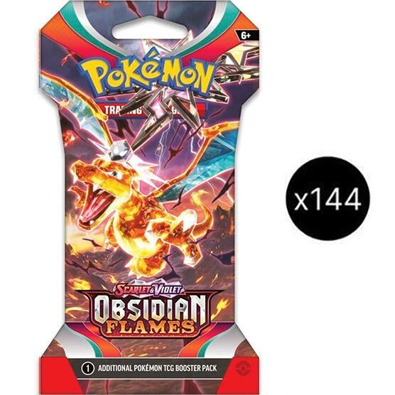 Image for Obsidian Flames Sleeved Booster Pack Case [OBF]