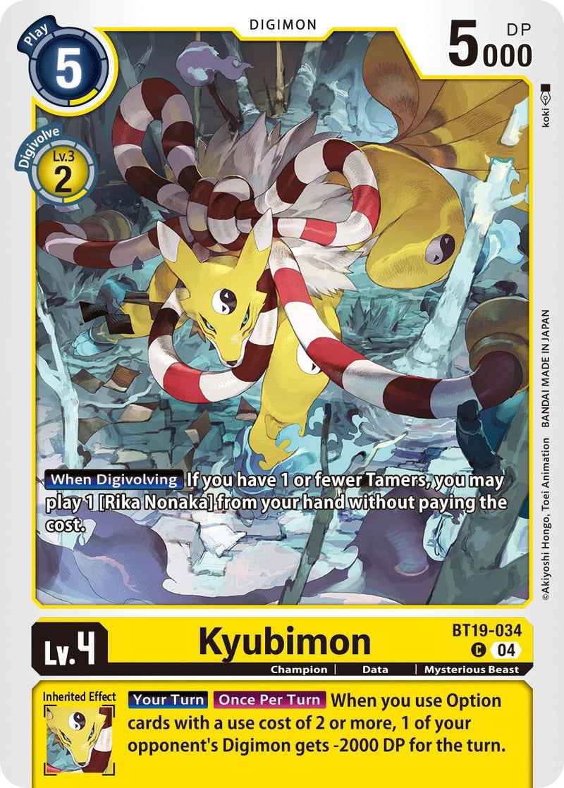 Image for Kyubimon (BT19-034 C) (Release Special Booster 2.5) (BT19-20) - Digimon Card Game