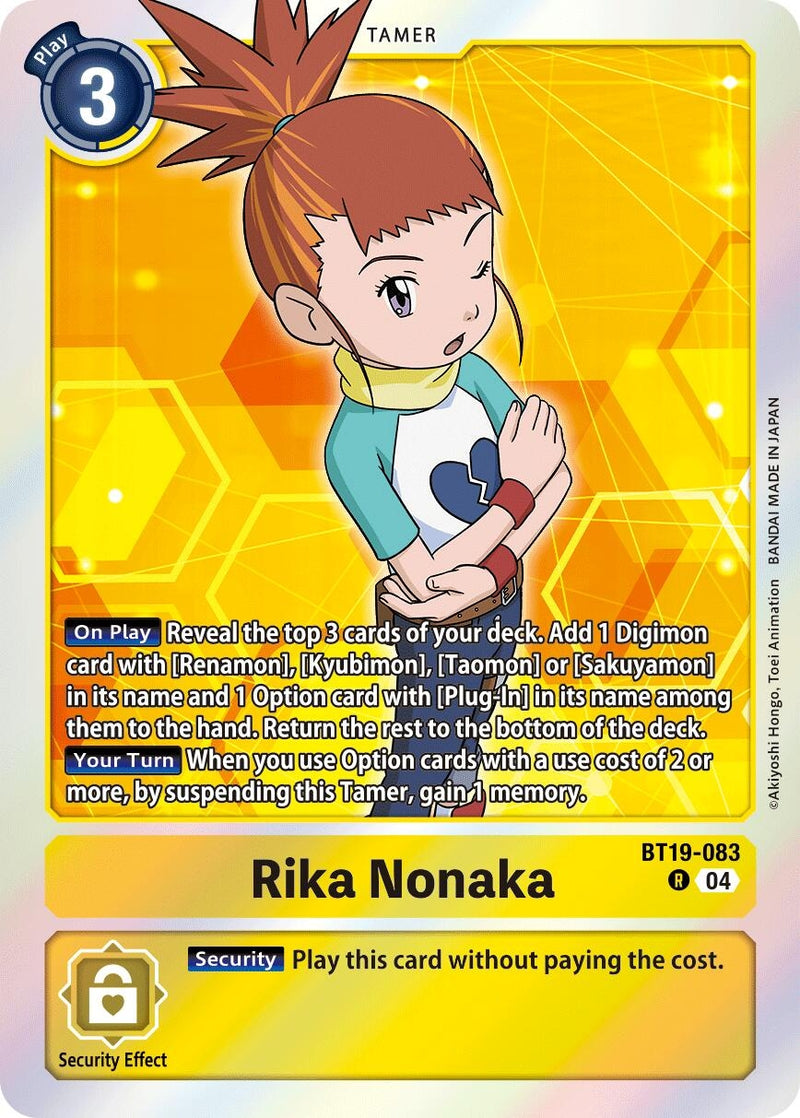 Image for Rika Nonaka (BT19-083 R) (Release Special Booster 2.5) (BT19-20) - Digimon Card Game