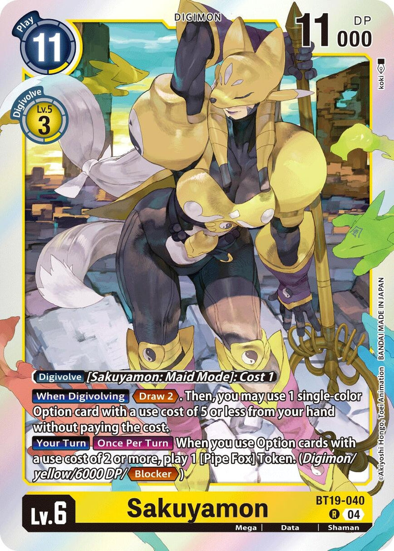Image for Sakuyamon (BT19-040 R) (Release Special Booster 2.5) (BT19-20) - Digimon Card Game