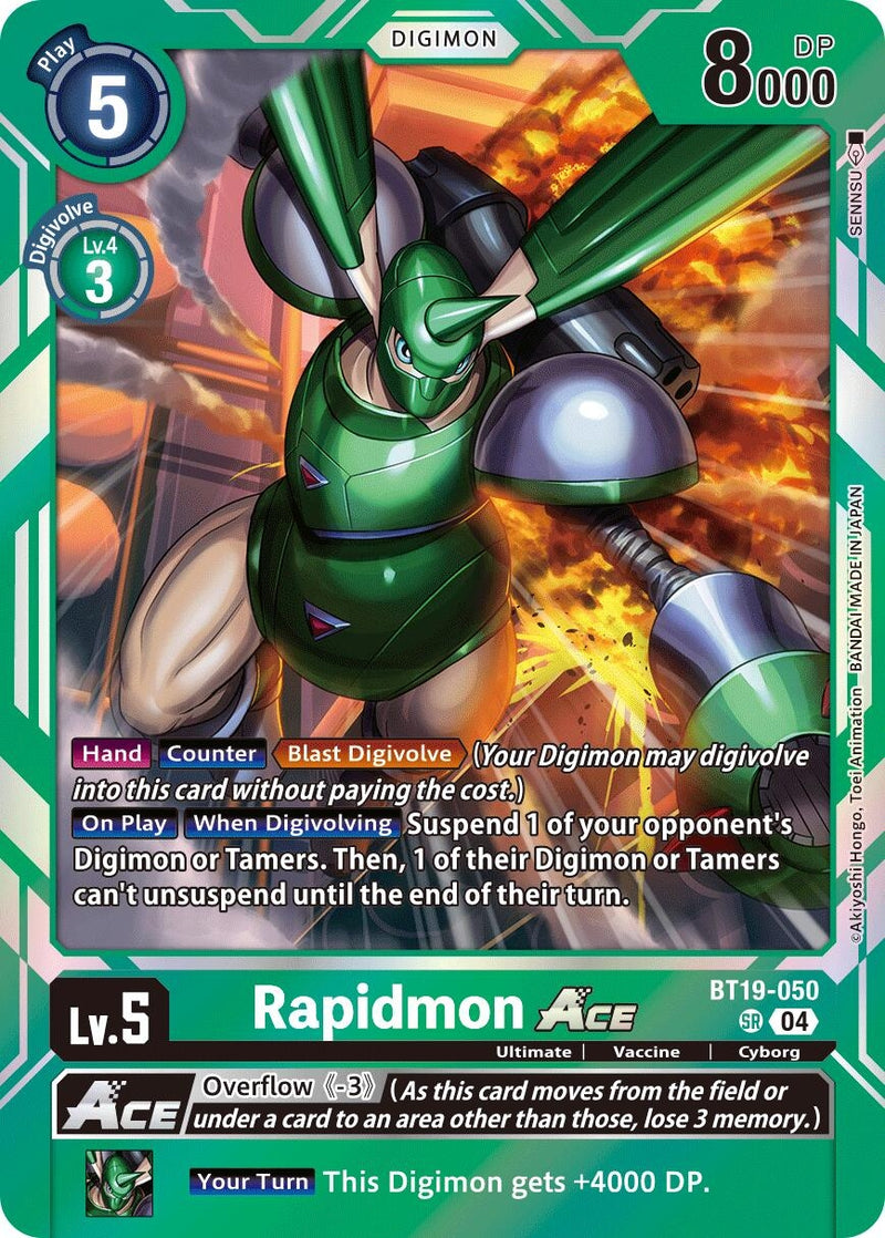 Image for Rapidmon ACE (BT19-050 SR) (Release Special Booster 2.5) (BT19-20) - Digimon Card Game