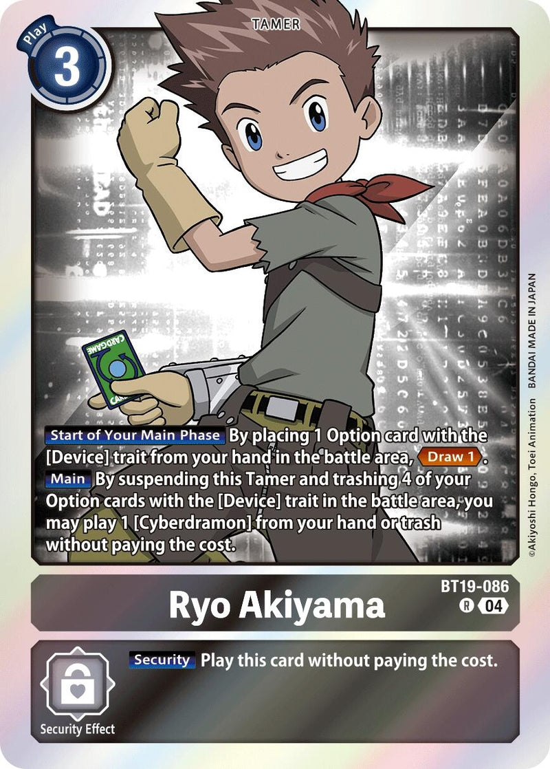 Image for Ryo Akiyama (BT19-086 R) (Release Special Booster 2.5) (BT19-20) - Digimon Card Game