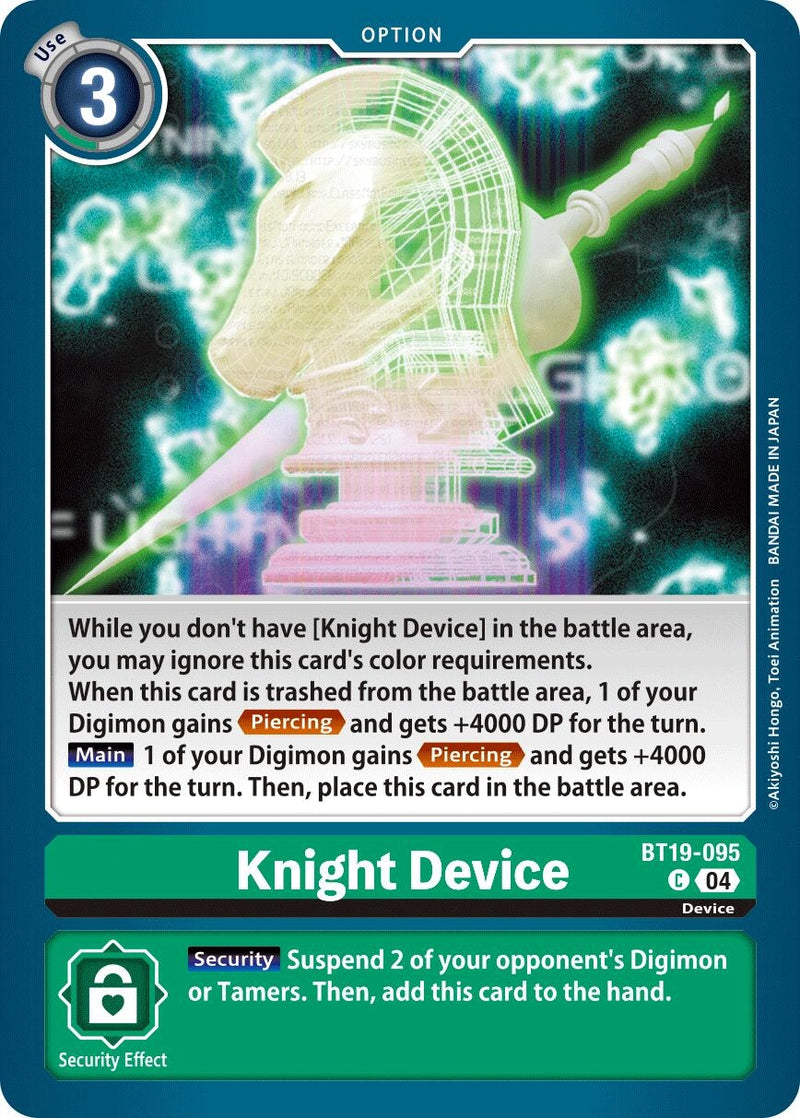 Image for Knight Device (BT19-095 C) (Release Special Booster 2.5) (BT19-20) - Digimon Card Game