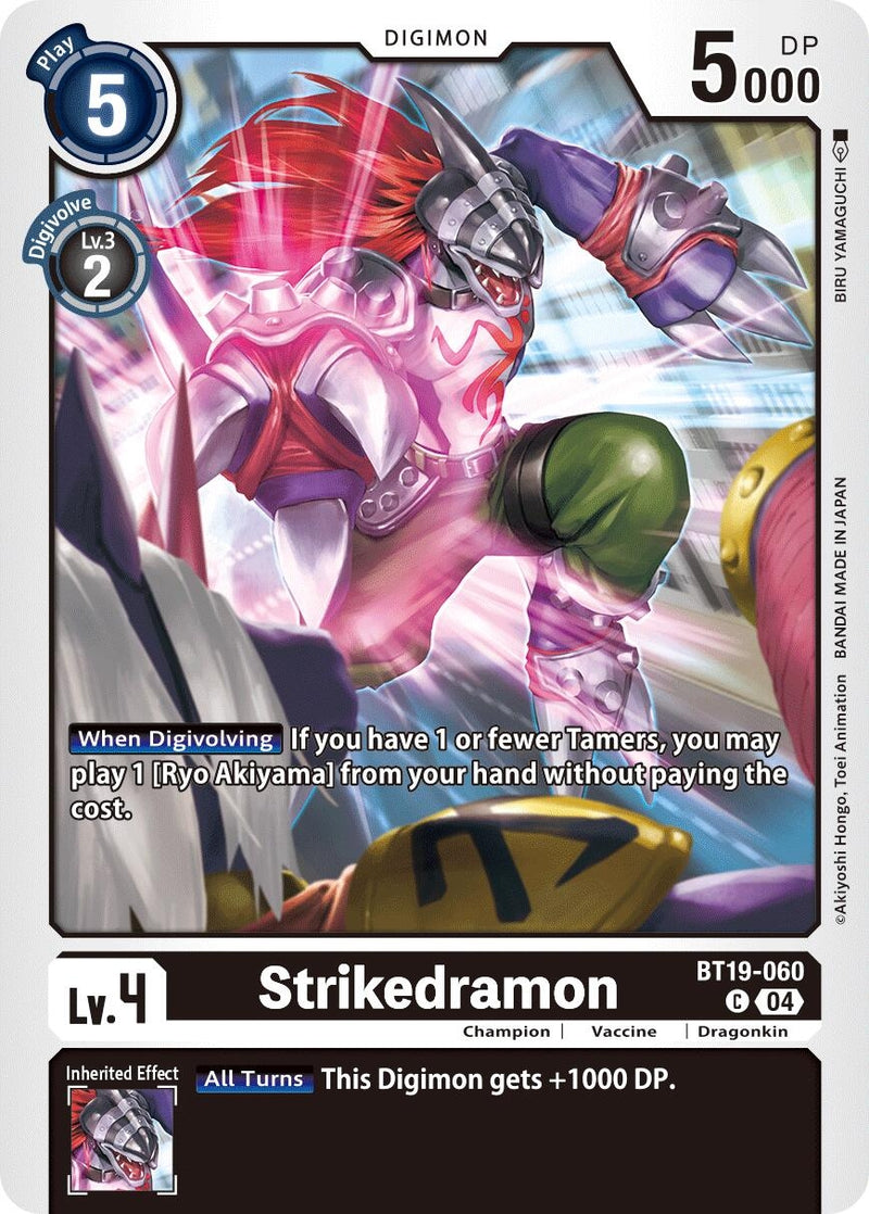 Image for Strikedramon (BT19-060 C) (Release Special Booster 2.5) (BT19-20) - Digimon Card Game