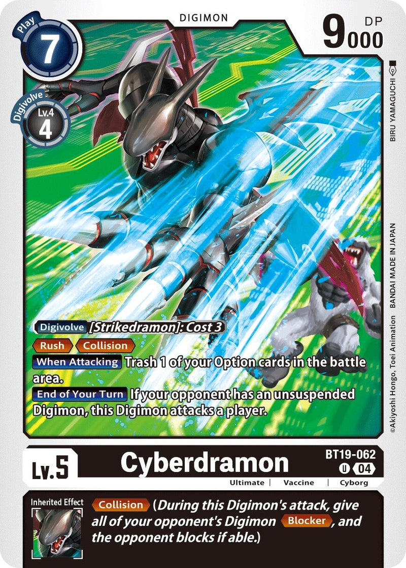 Image for Cyberdramon (BT19-062 U) (Release Special Booster 2.5) (BT19-20) - Digimon Card Game