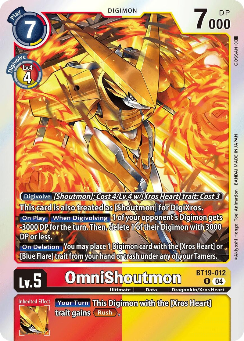 Image for OmniShoutmon (BT19-012 R) (Release Special Booster 2.5) (BT19-20) - Digimon Card Game