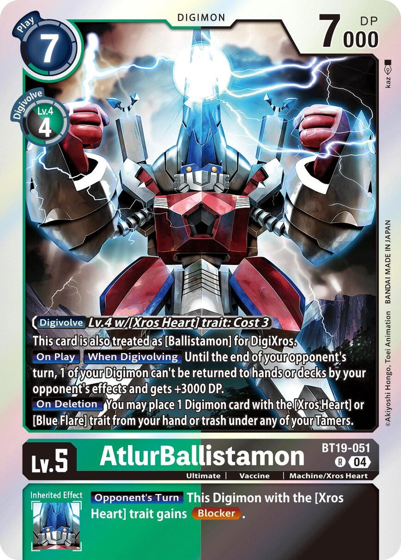 Image for AtlurBallistamon (BT19-051 R) (Release Special Booster 2.5) (BT19-20) - Digimon Card Game