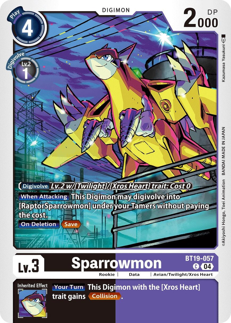 Image for Sparrowmon (BT19-057 C) (Release Special Booster 2.5) (BT19-20) - Digimon Card Game