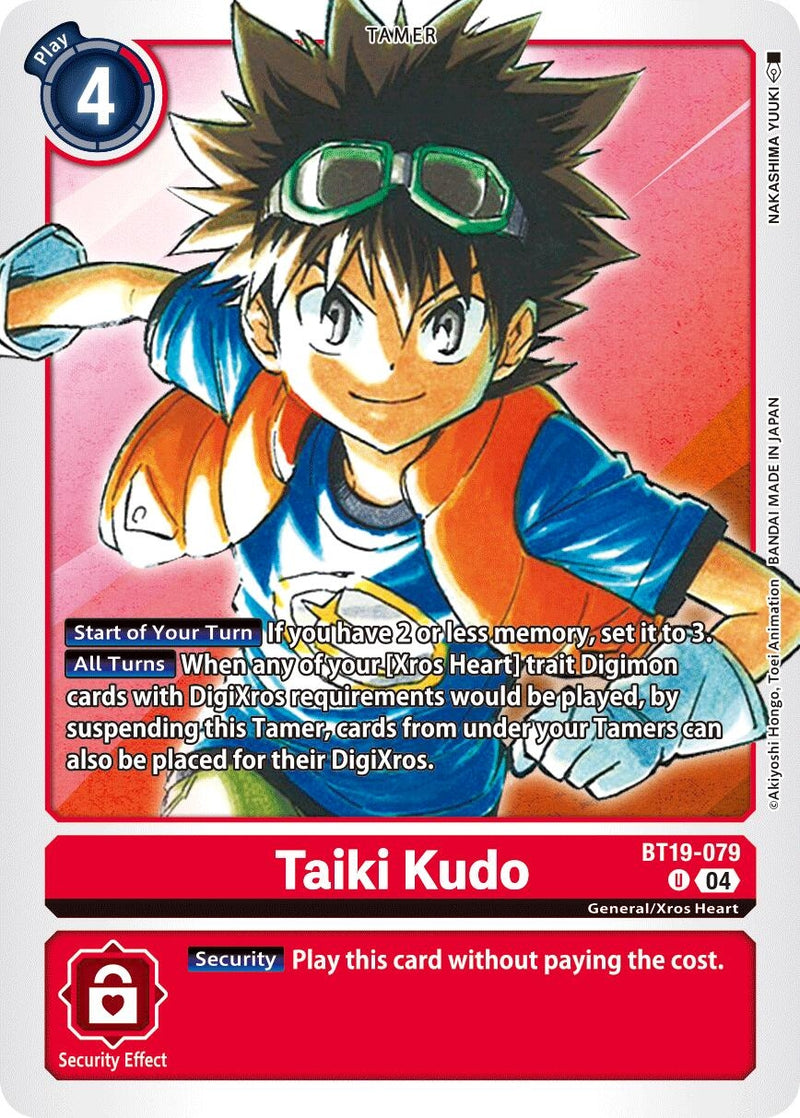 Image for Taiki Kudo (BT19-079 U) (Release Special Booster 2.5) (BT19-20) - Digimon Card Game