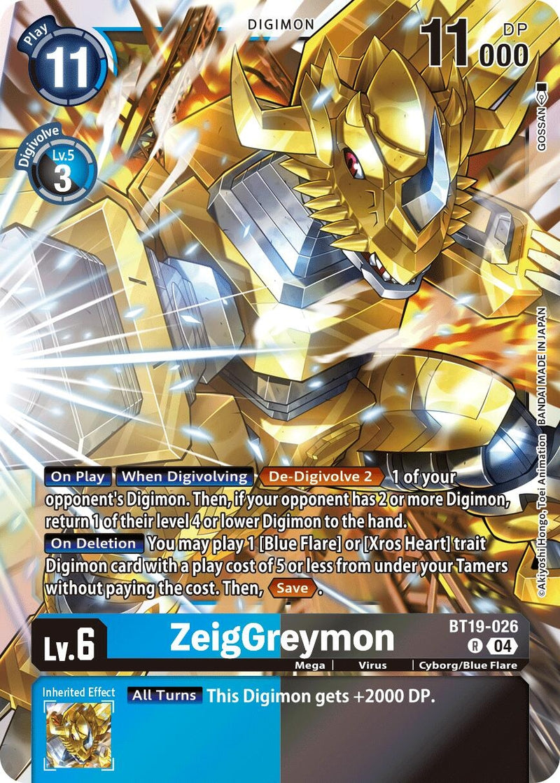 Image for ZeigGreymon (BT19-026 R) (Release Special Booster 2.5) (BT19-20) - Digimon Card Game