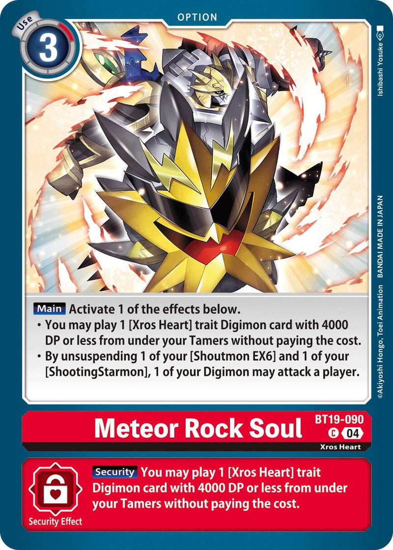 Image for Meteor Rock Soul (BT19-090 C) (Release Special Booster 2.5) (BT19-20) - Digimon Card Game