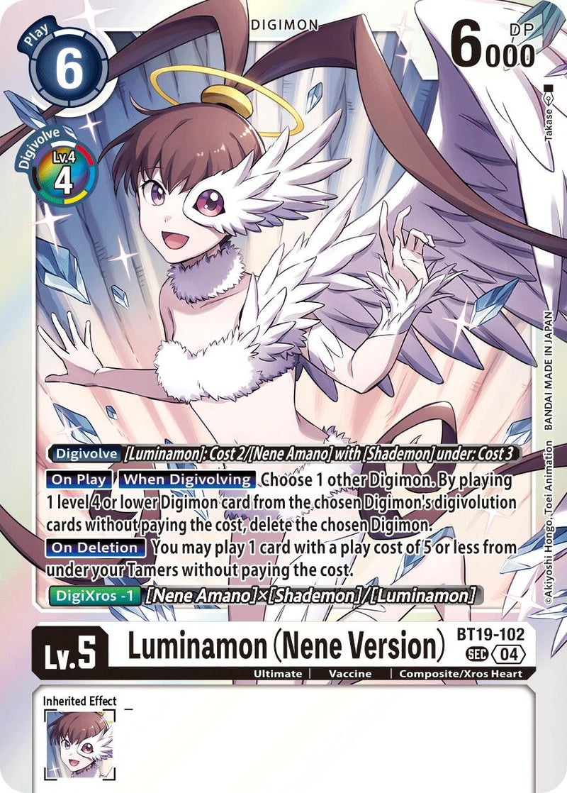 Image for Luminamon (Nene Version) (BT19-102 SEC) (Release Special Booster 2.5) (BT19-20) - Digimon Card Game