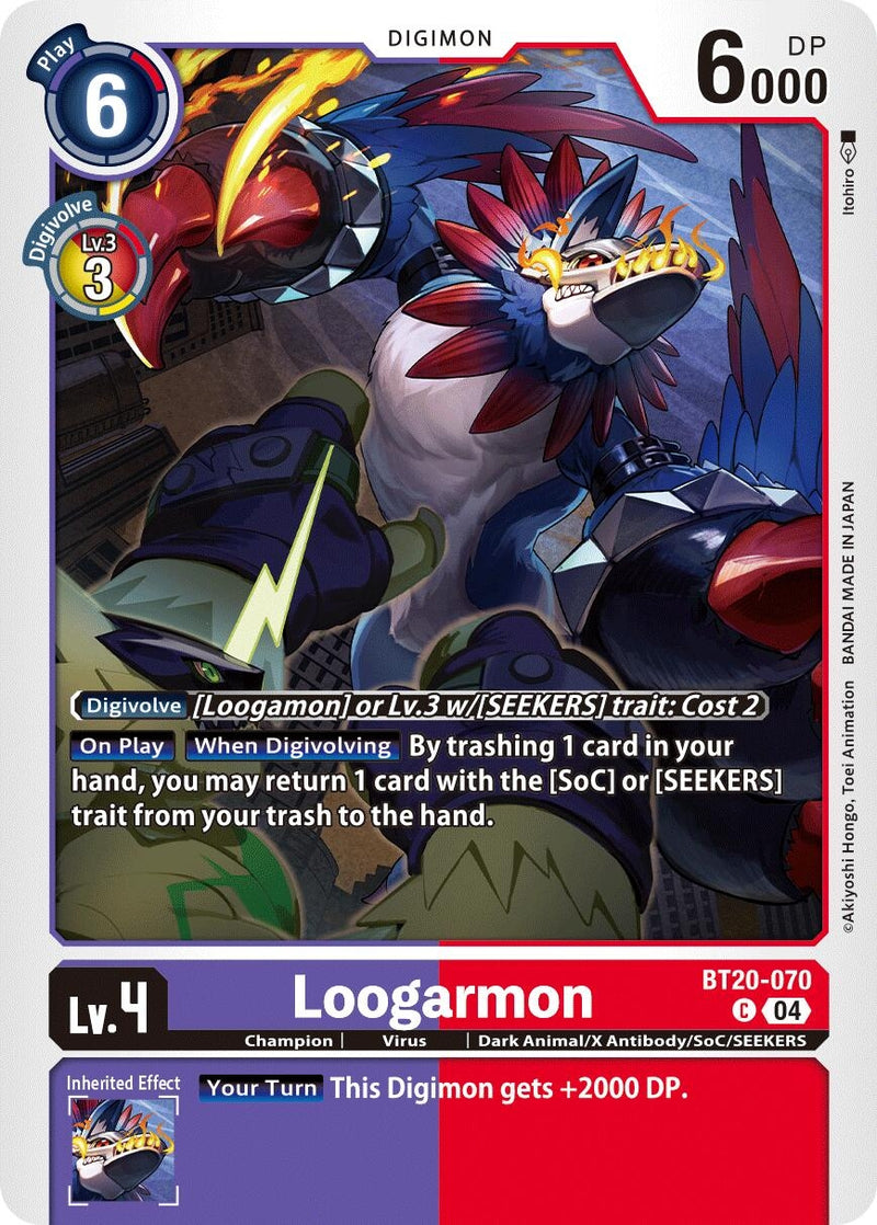 Image for Loogarmon (BT20-070 C) (Release Special Booster 2.5) (BT19-20) - Digimon Card Game