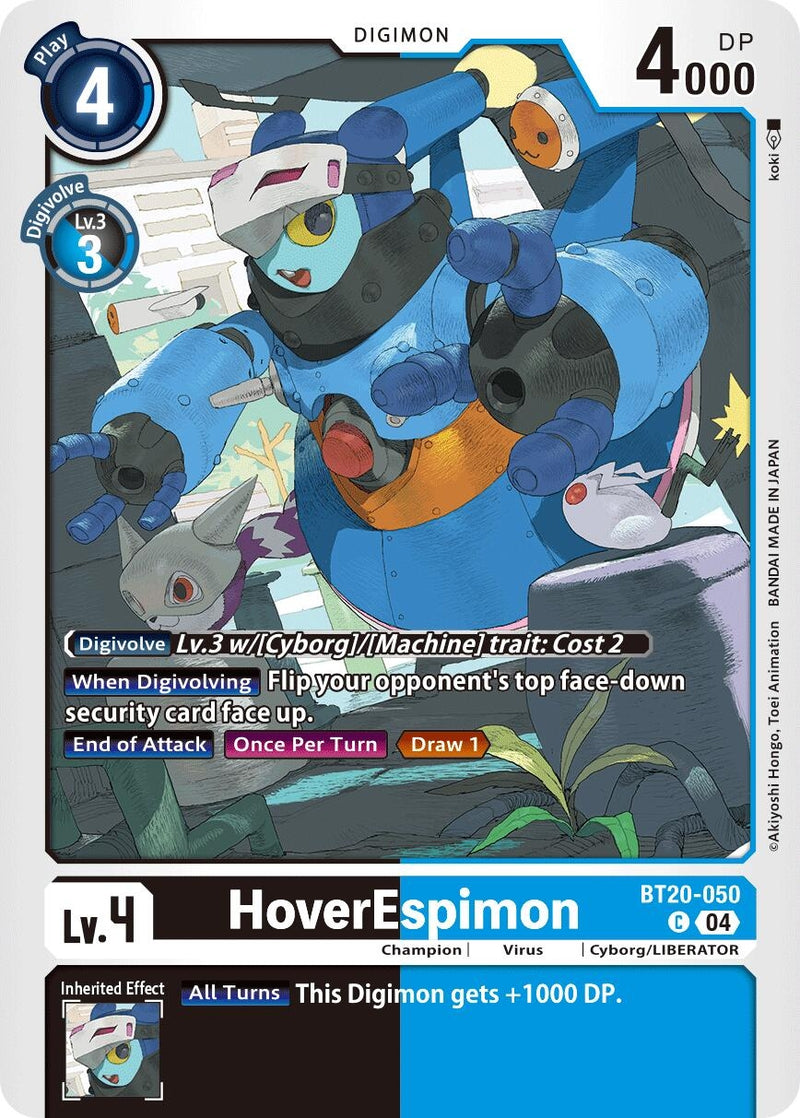 Image for HoverEspimon (BT20-050 C) (Release Special Booster 2.5) (BT19-20) - Digimon Card Game