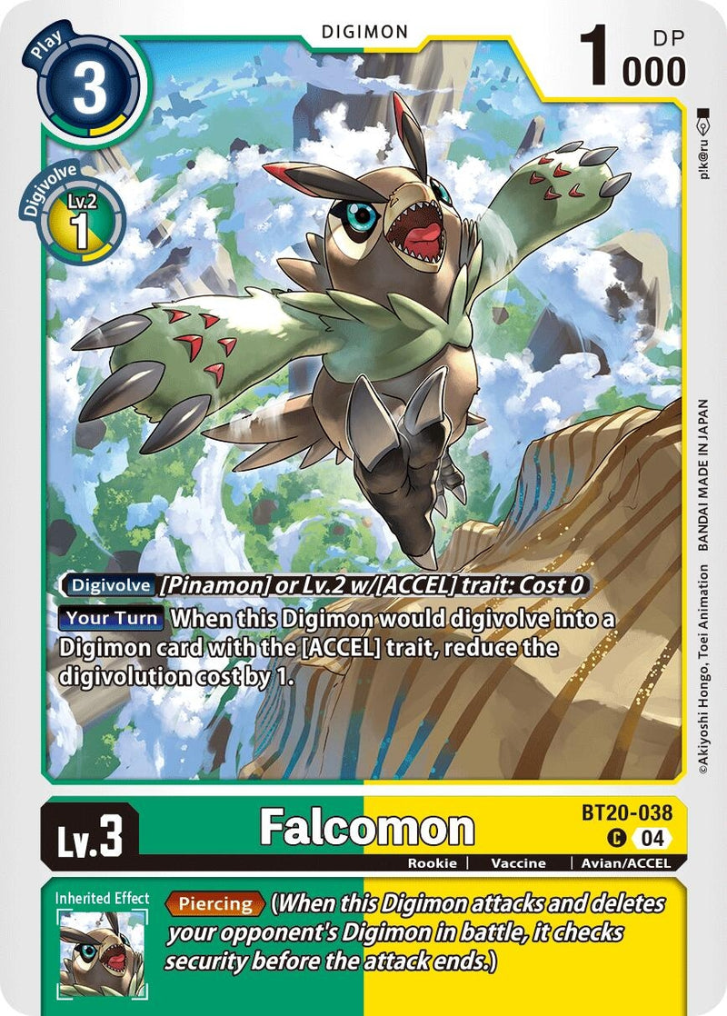 Image for Falcomon (BT20-038 C) (Release Special Booster 2.5) (BT19-20) - Digimon Card Game